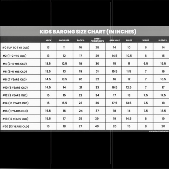 Boys Barong size 16-20 (11 to 13 years old) - Picture 7 of 7